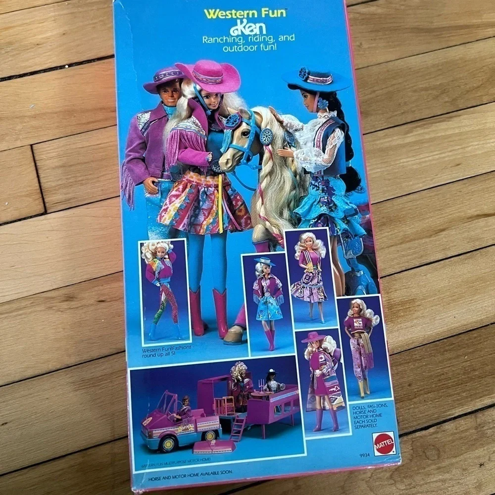 NIB Vintage 1989 Mattel Western Ken‎